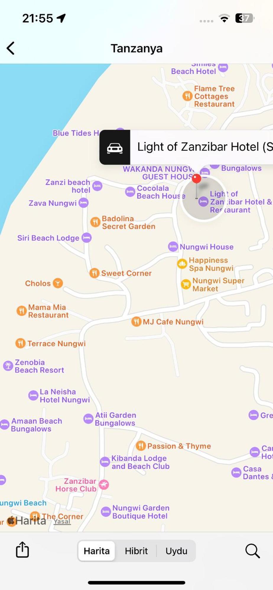 Light Of Zanzibar Hotel Нунгві Екстер'єр фото